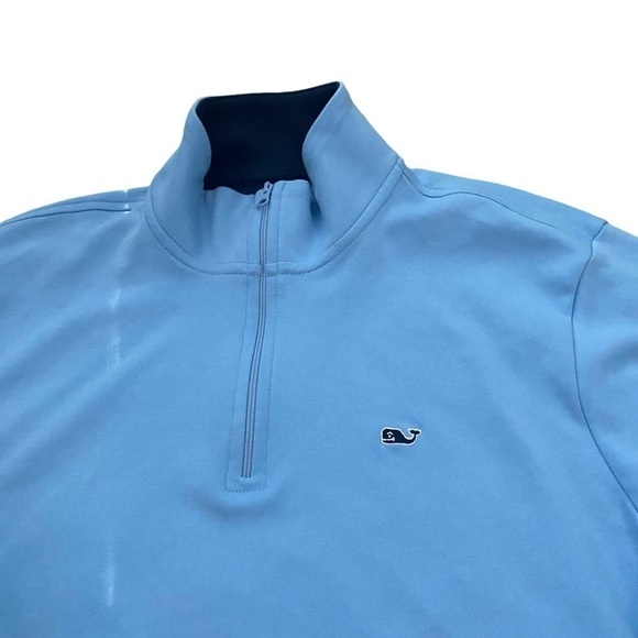 Vineyard Vines Men’s Blue 1/4 Zip Pullover Shirt Sz Small - Picture 3 of 5